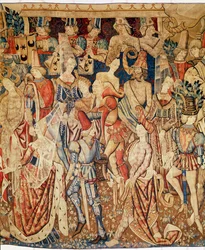 Bal des Sauvages, Detail des zentralen Abschnitts, ca. 1500